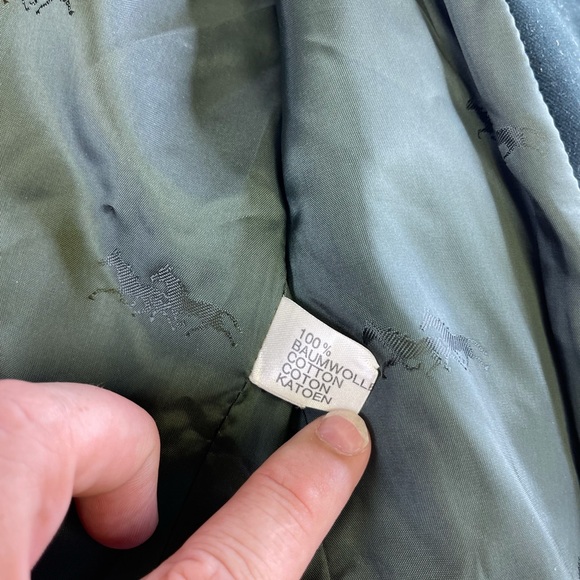 Vintage Escada Green Cotton Blazer Coat Jacket 40 - Picture 4 of 11